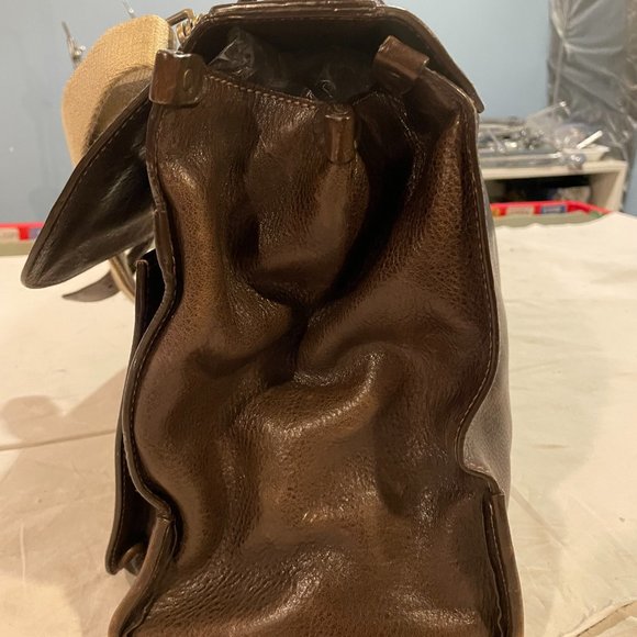 BALLY BROWN LEATHER BRIEFCASE BUSINESS BAG LAPTOP - Picture 5 of 15